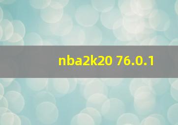 nba2k20 76.0.1